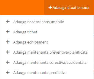 meniu adauga situatie noua