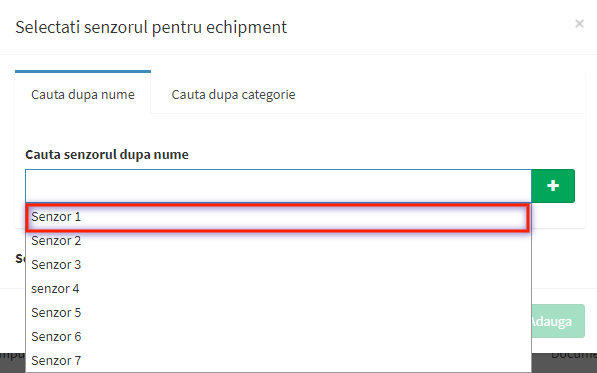 selectie senzor echipament tab 1 pas 1