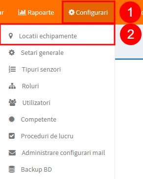 meniu administrare locatii