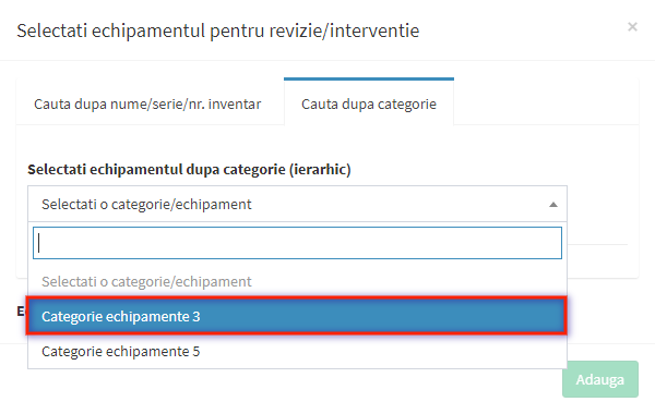 selectie echipament revizii tab 2 pas 2